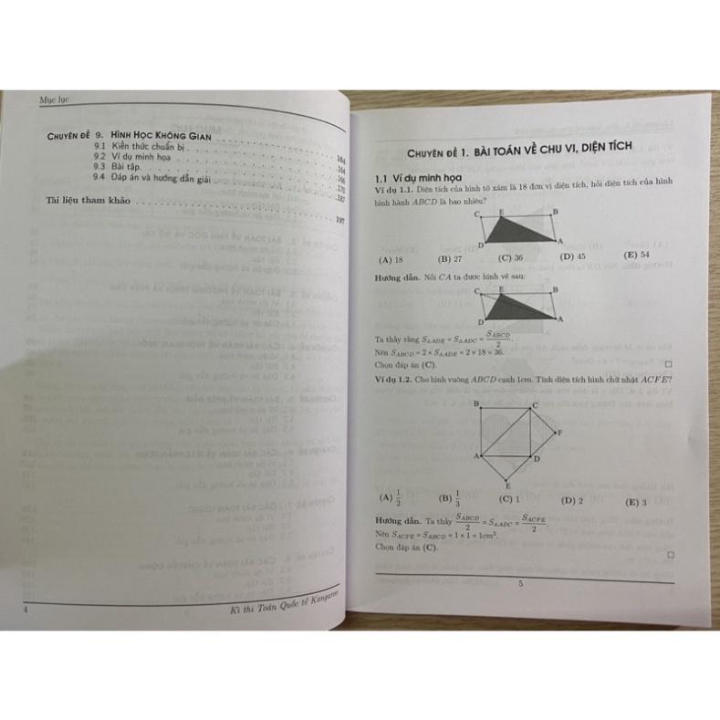 Hình ảnh Sách - Kì thi toán quốc tế Kangaroo các chuyên đề chọn lọc cấp độ 4