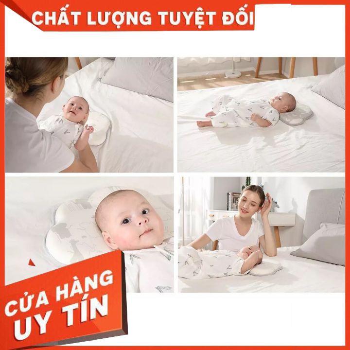 Gối chống bẹp chống lõm chất liệu cao su non cao cấp hình đám mây dễ thương (ngẫu nhiên )