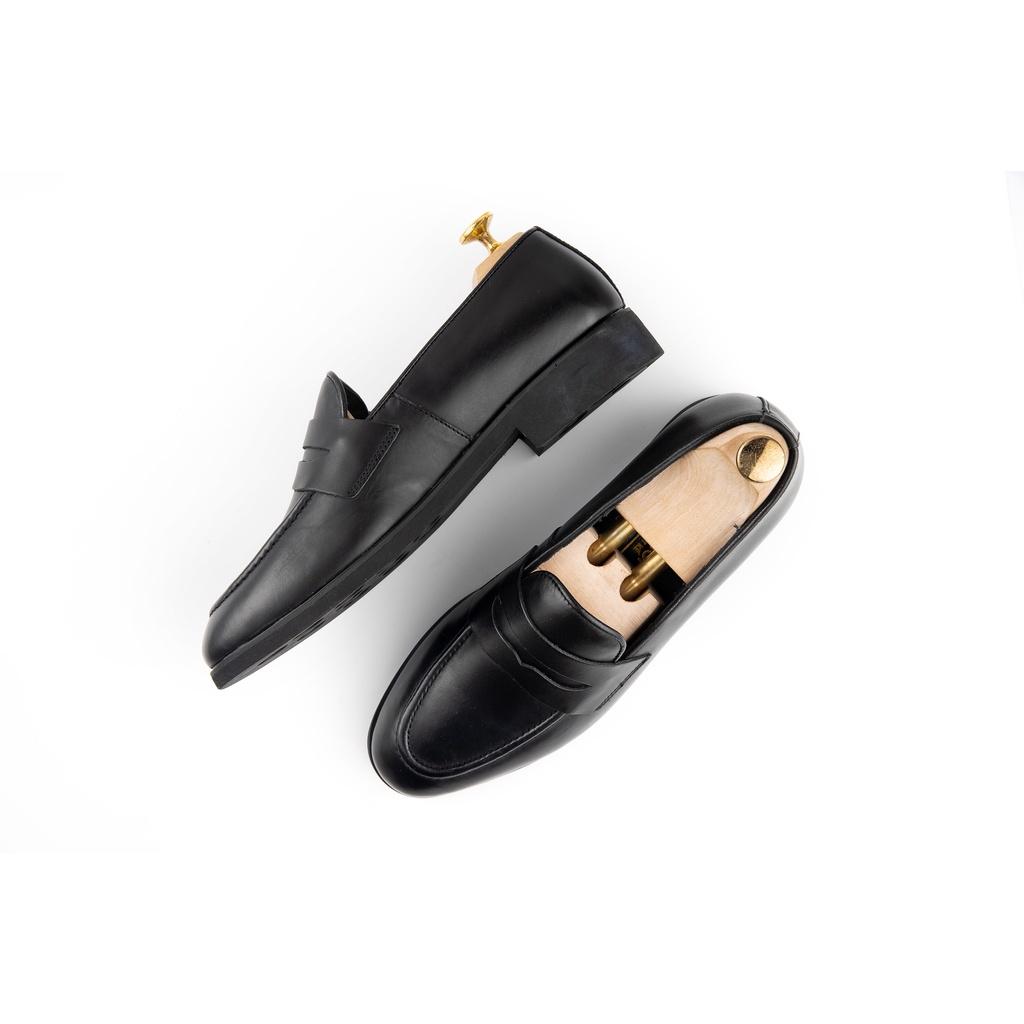 Giày Lười Nam Loafer Công Sở Siêu Bền Đẹp XOĂN SHOP Da Pu Pu Size 38 Đến 42 Màu Đen Bảo Hành 24 tháng - G065