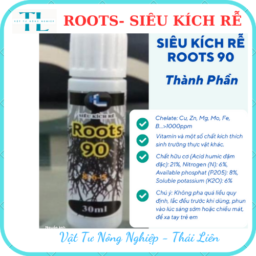 Kích Rễ Roots 90 Plus, thuốc kích rễ cây