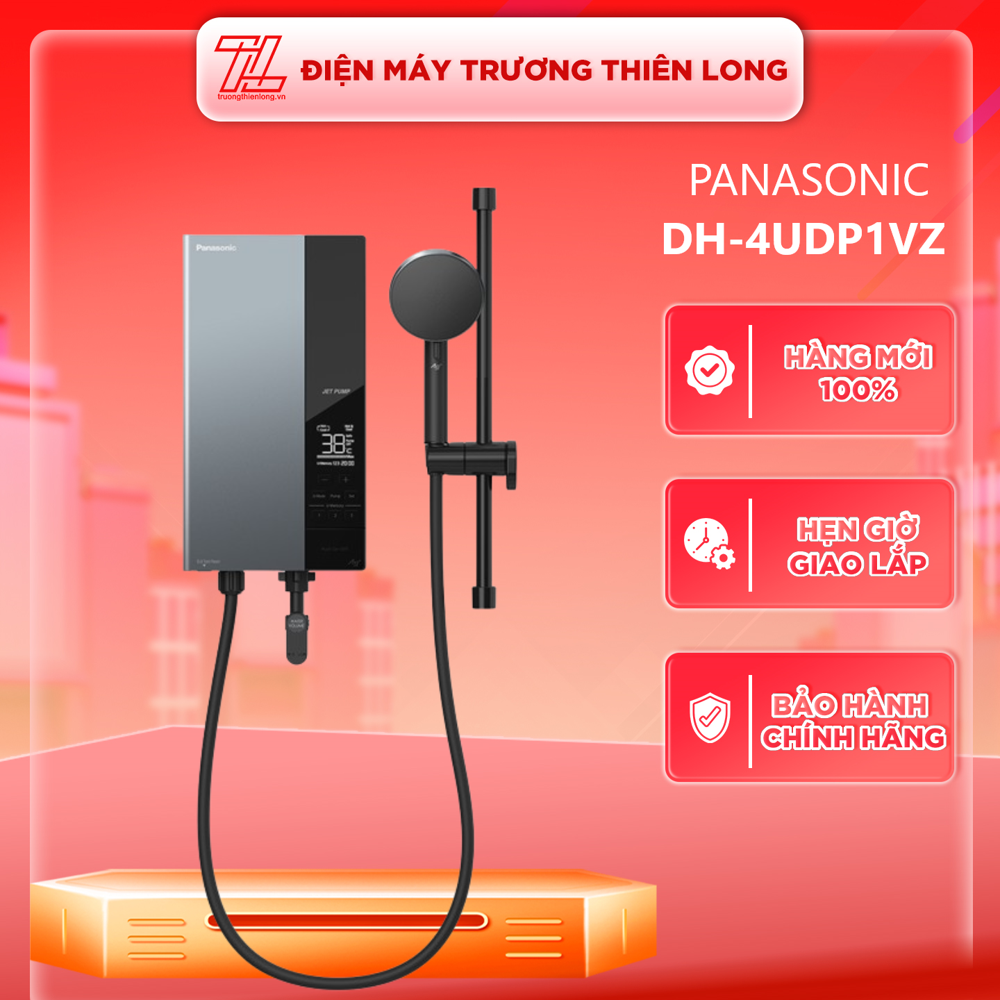 Máy nước nóng Panasonic U Series DH-4UDP1VZ có bơm - Hàng chính hãng( Chỉ giao HCM)