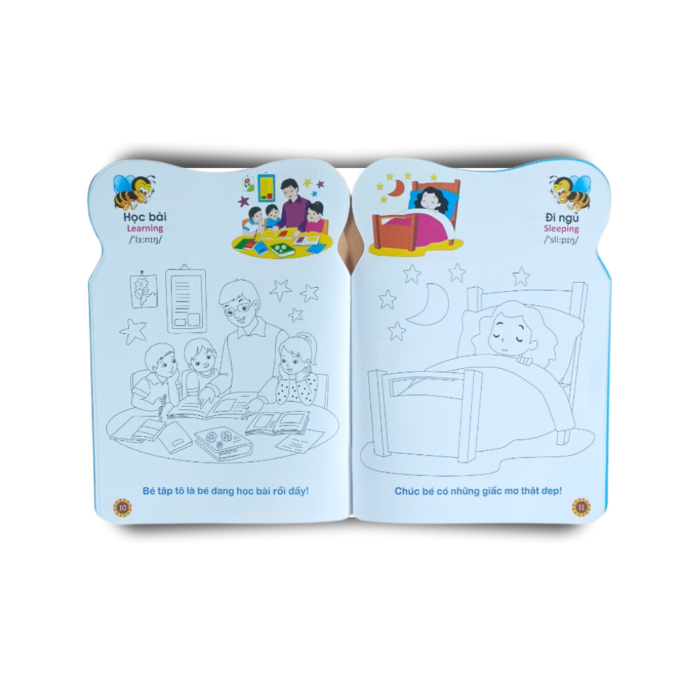 Sách - Combo 7 cuốn Tô Màu: Ong Con Chăm Chỉ - ndbooks