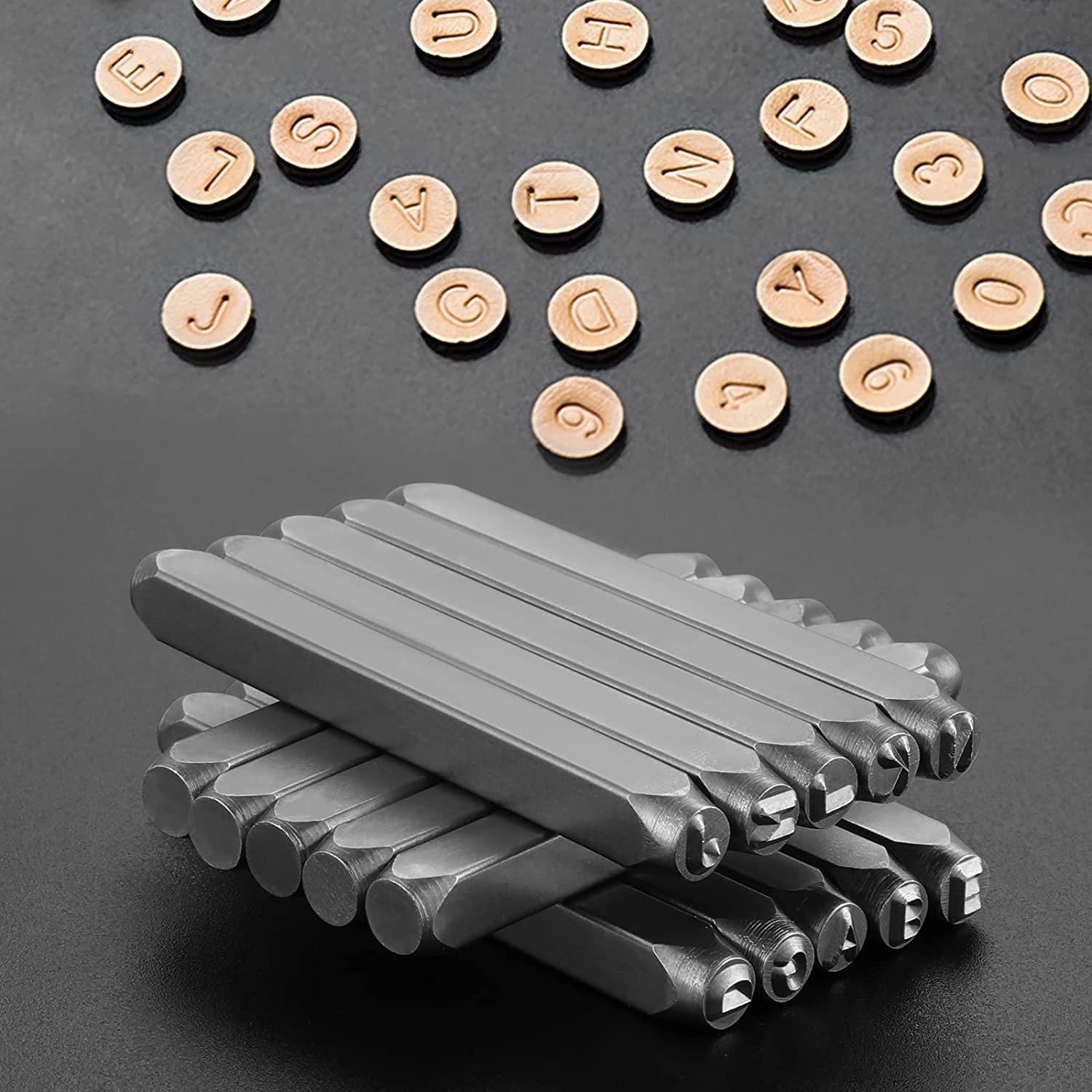36 mảnh và hình để tấn công, chữ kim loại 3 mm, chữ A-Z và 0-9 để tấn công kim loại, con số để tấn công để dập kim loại, nhựa, gỗ, da