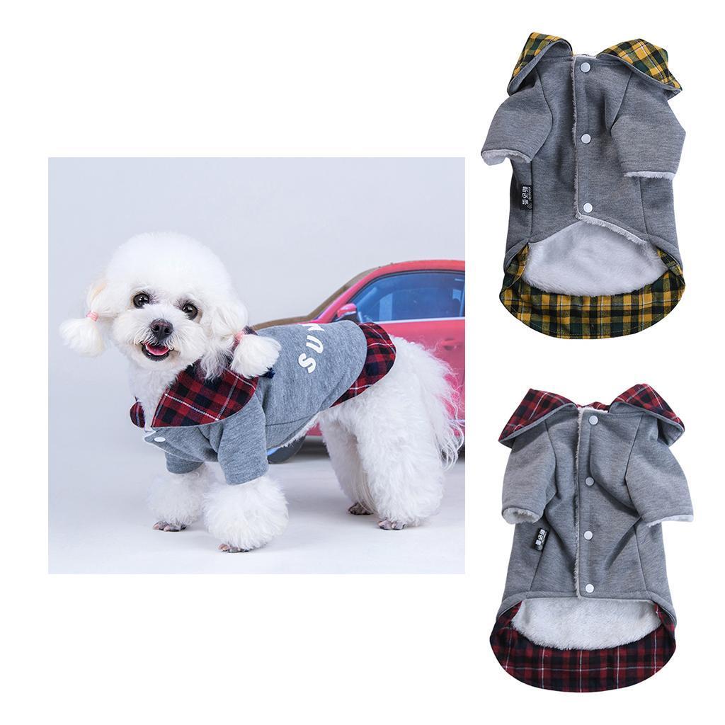 Dog Autumn Winter Warm Cotton Coat For Small Medium Dogs Puppies
