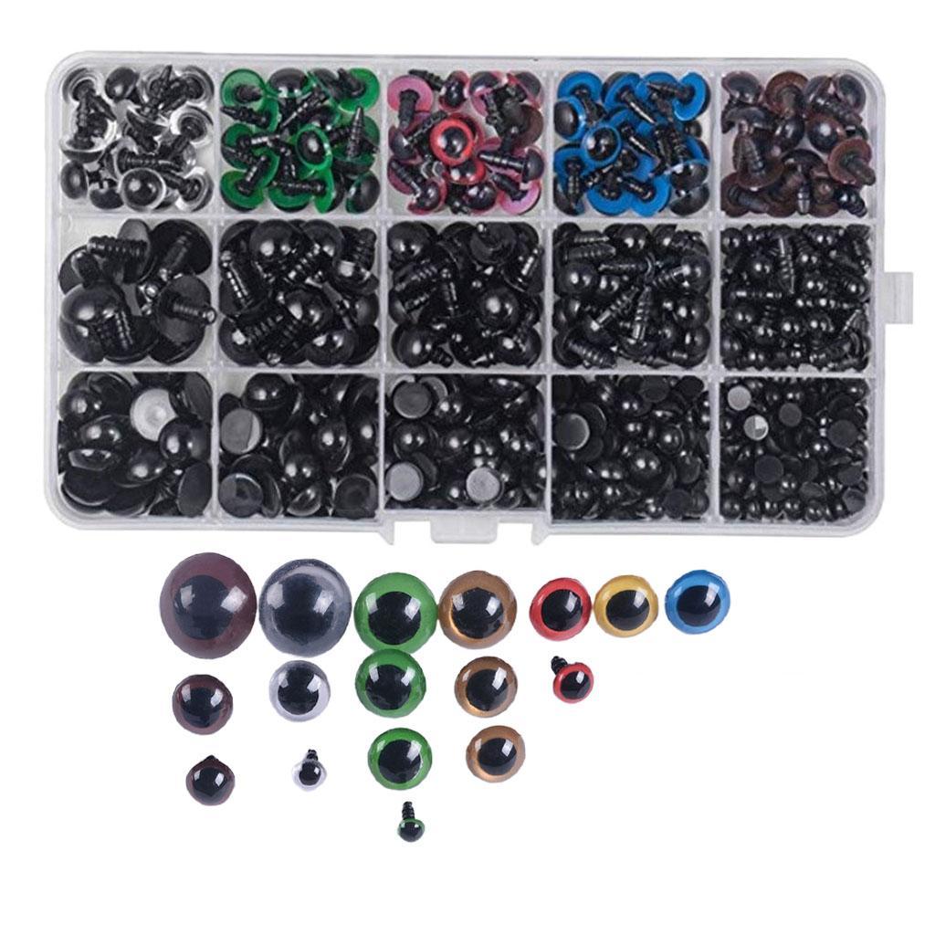 Safety Eyes Colour Toys For Teddy Bear Doll Animal  566Pcs