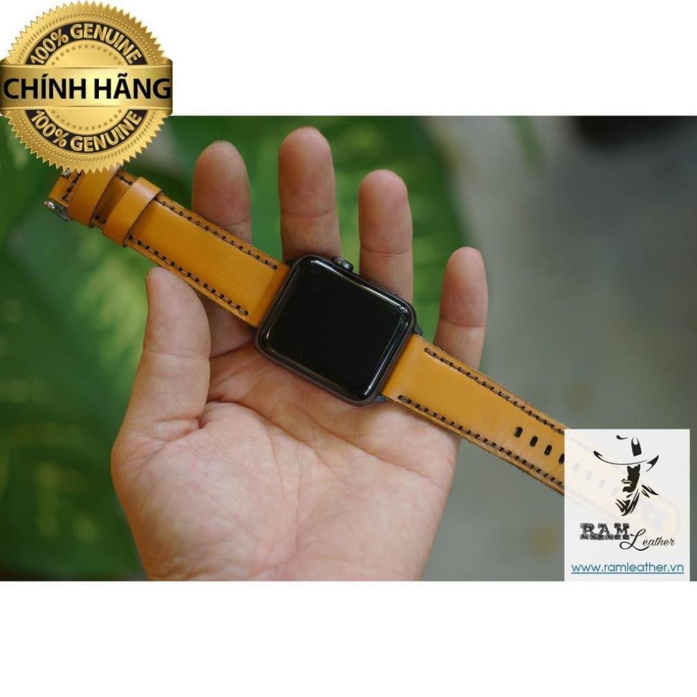 DÂY ĐỒNG HỒ DÀNH CHO APPLE WATCH DA BÊ VÀNG SÁNG - RAM CLASSIC 1988 - HÀNG CHÍNH HÃNG