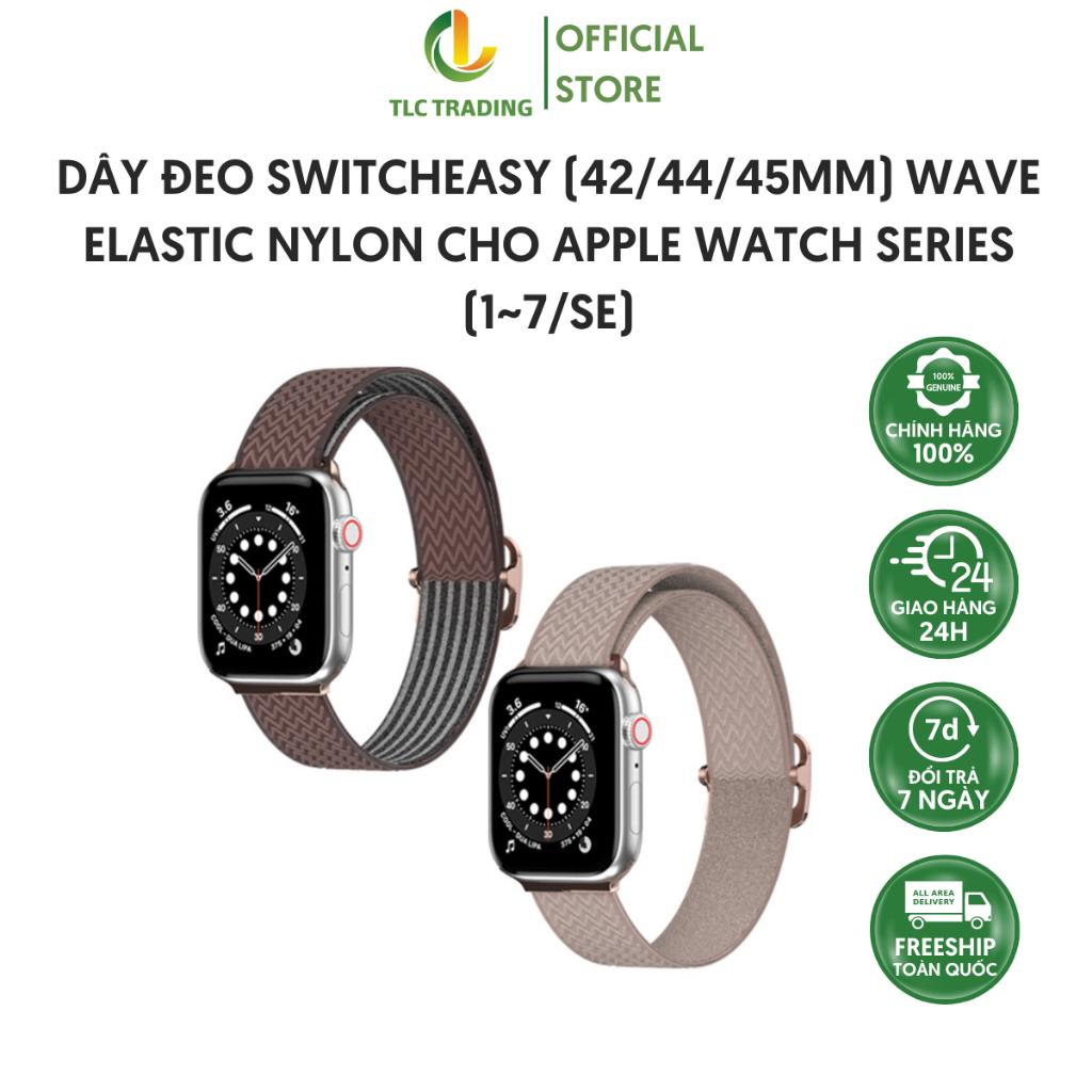 Dây Đeo dành cho Apple Watch Series (42/44/45mm) SwitchEasy Wave Elastic Nylon Êm Ái Chất Lượng Cao - Hàng chính hãng