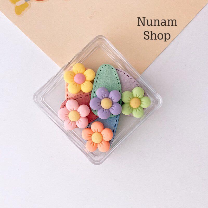 Set 5 cái kẹp tóc bấm mini nhiều màu cho bé siêu cưng Nunam shop,kẹp tóc hàn quốc