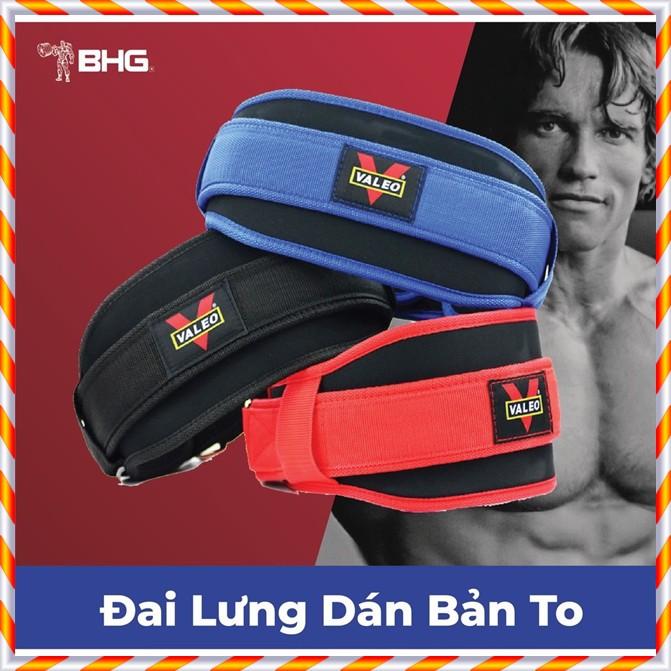 Đai Lưng mềm tập Gym Bản To chính hãng Valeo, hỗ trợ Squat KINGDOM SPORT size S/M/L/XL