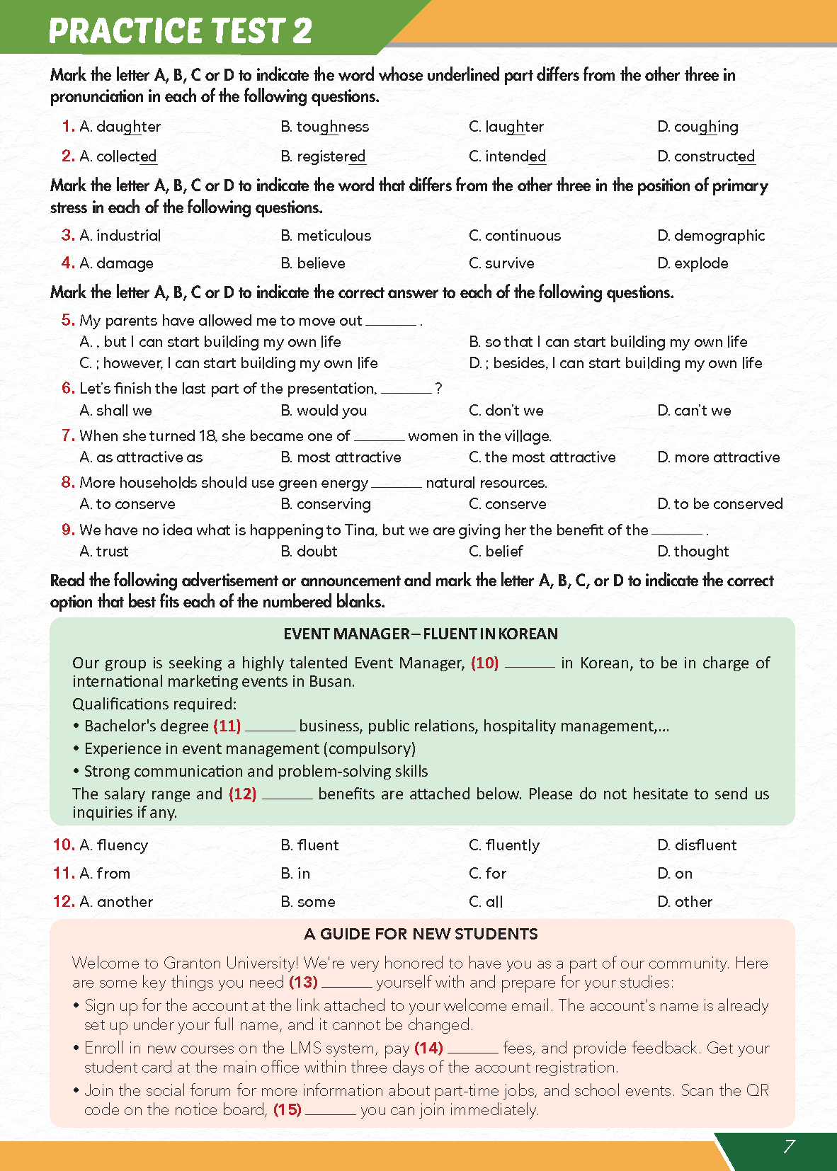 Bồi Dưỡng Tiếng Anh Lớp 12