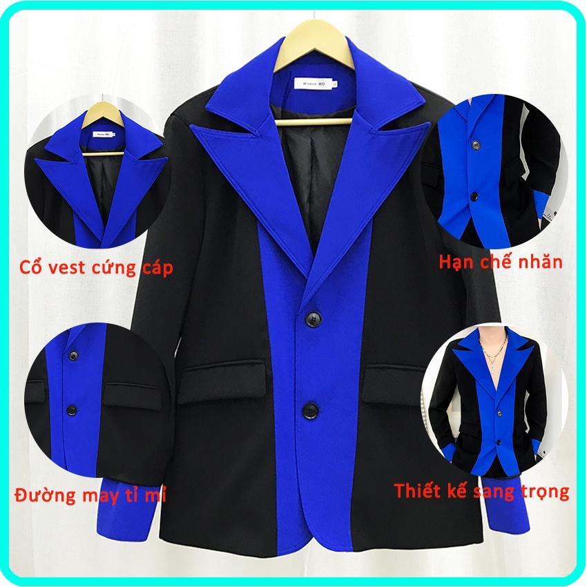 Áo khoác blazer nam ,áo vest nam balzer nam phong cách Hàn Quốc chất liệu cao cấp phối họa tiết trẻ trung, năng động N44