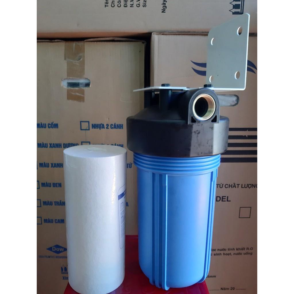 BỘ LỌC ĐƠN BIGBLUE,LY LỌC THÔ,LỌC ĐẦU NGUỒN 10IN GỒM LY,LÕI,PASS TREO,TAY VẶN,