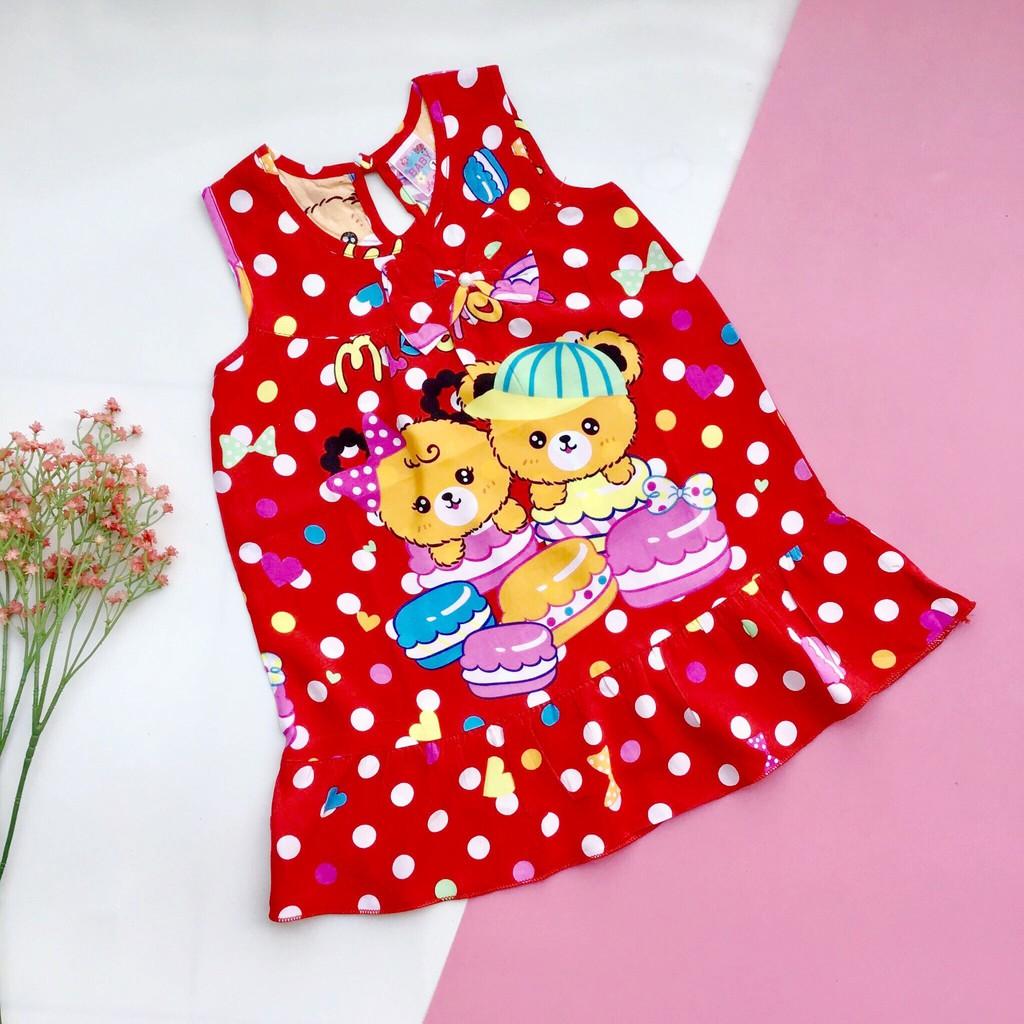 Đầm tôn 2 Da loại 1 mềm, mịn, mát cho bé gái 7-20kg