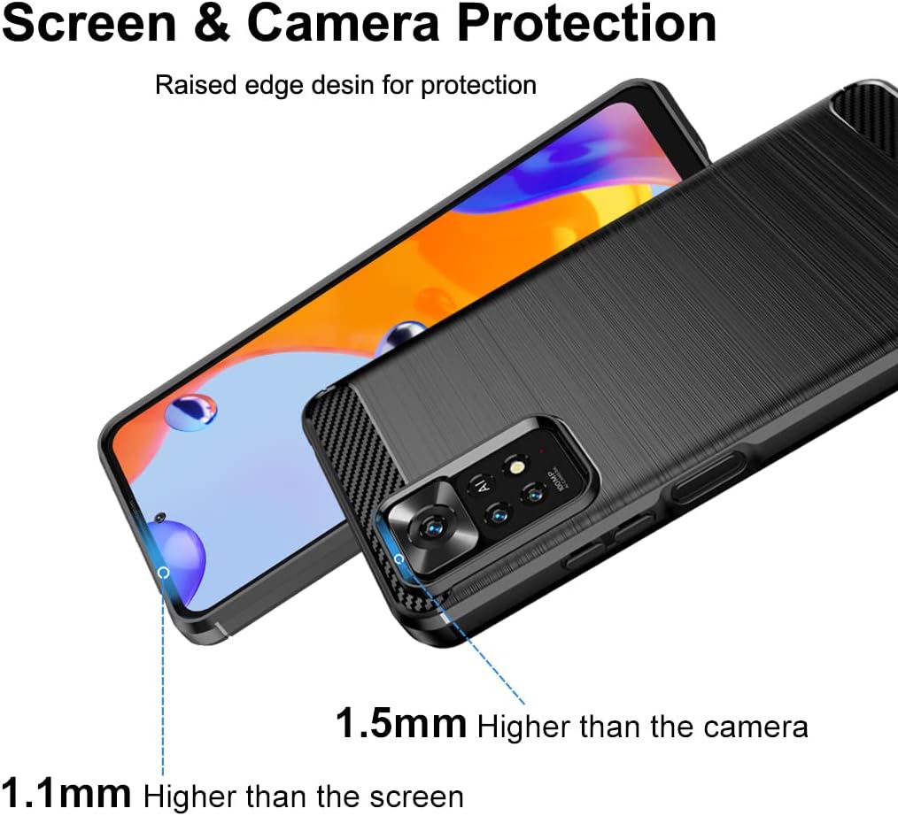 Ốp lưng chống sốc vân kim loại cho Xiaomi Redmi Note 11 Pro 4G / 5G hiệu Likgus - Hàng nhập khẩu