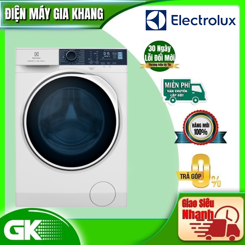 Máy giặt cửa trước Electrolux 10kg UltimateCare 500 - EWF1024P5WB - Giặt hơi nước diệt 99.9% vi khuẩn, không cặn giặt tẩy, tiết kiệm điện hơn 50%, êm dịu như giặt tay [Hàng Chính Hãng]