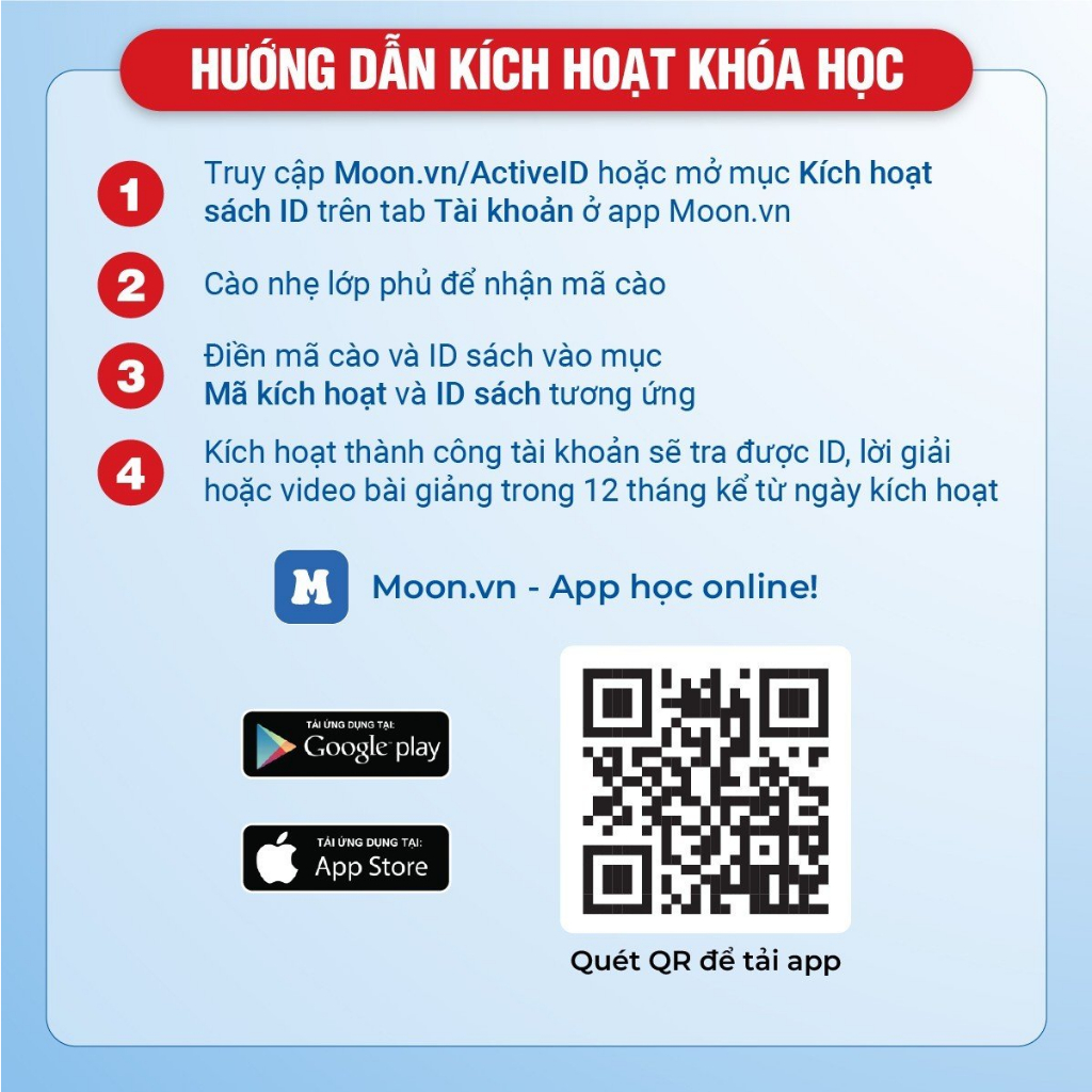 Sách Bộ 50 Đề Minh Hoạ Môn Vật lý ôn thi THPT Quốc Gia bản 2024, luyện đề thi đại học Moonbook cho 2k6