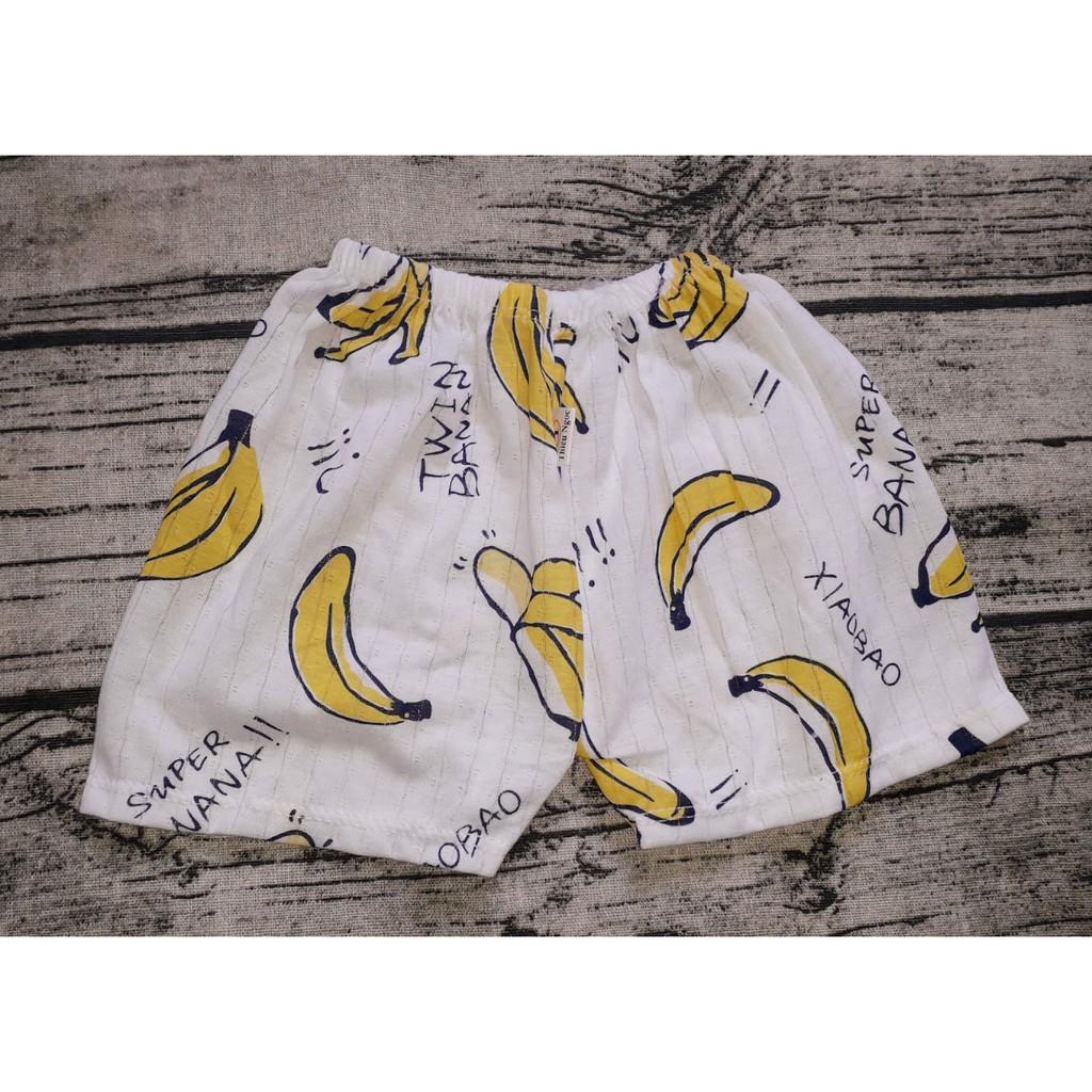 Set 5 Quần đùi chục cotton giấy cho bé từ 3-12kg