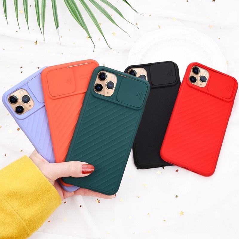 Ốp Lưng dành cho iPhone 13 Pro Max, 13/13 Pro có nắp bảo vệ camera, mặt lưng có vân chống trơn