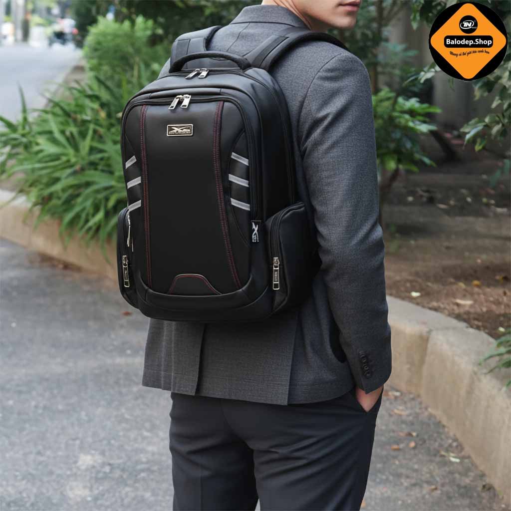 Balo doanh nhân cao cấp Xbags DarkEagle XB2008 chất liệu dù Hàn Quốc chống nước sang trọng, lịch lãm