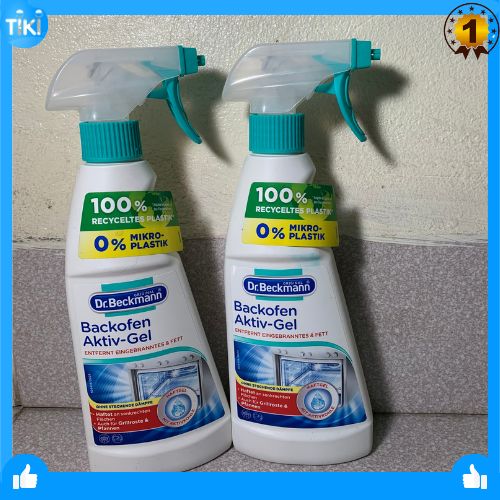 DR.Beckmann Xịt vệ sinh lò nướng, nồi chiên không dầu, lò vi sóng, dung tích 375ml