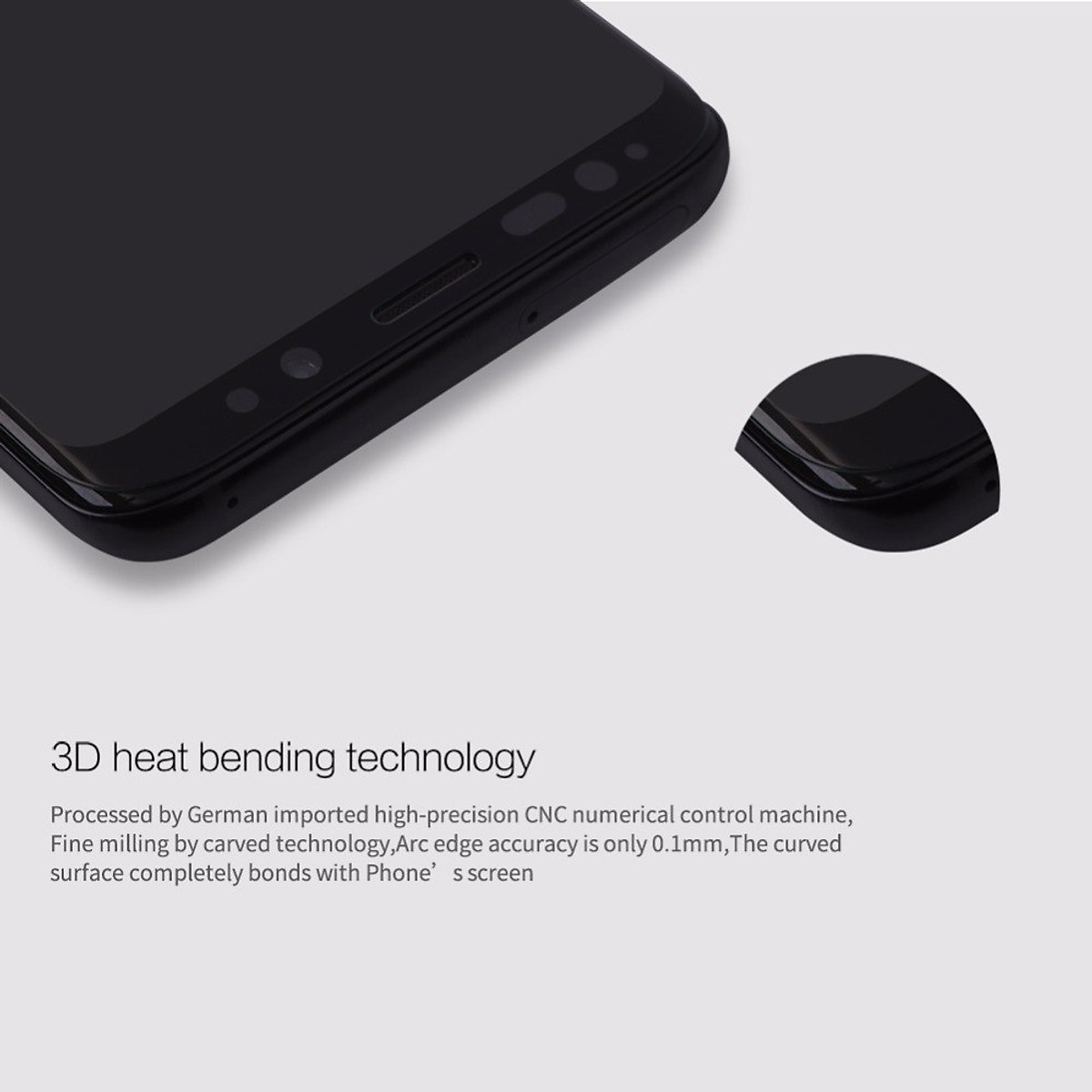 Tấm dán kính cường lực full màn hình Nillkin 3D CP+ MAX cho Samsung Galaxy S9 / Samsung Galaxy S9 Plus - Hàng chính hãng