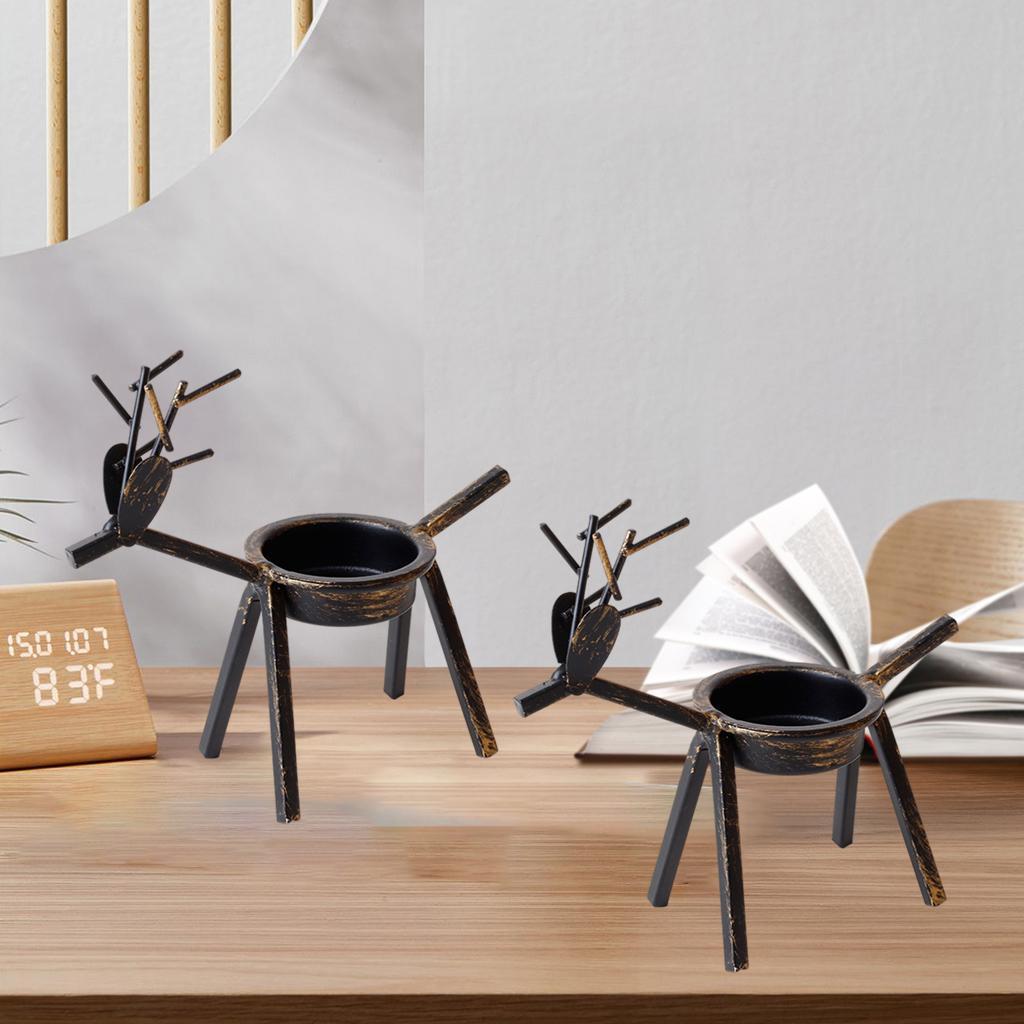 Bronze Candle Holder  Ornament for  Year Party