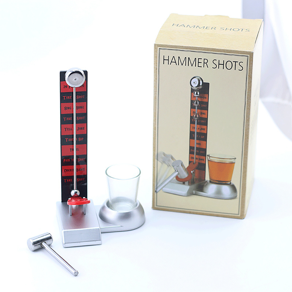 Bộ trò chơi Hammer Shot Drinking Game đánh cao tới đâu thì uống tới đó giải trí trên bàn nhậu