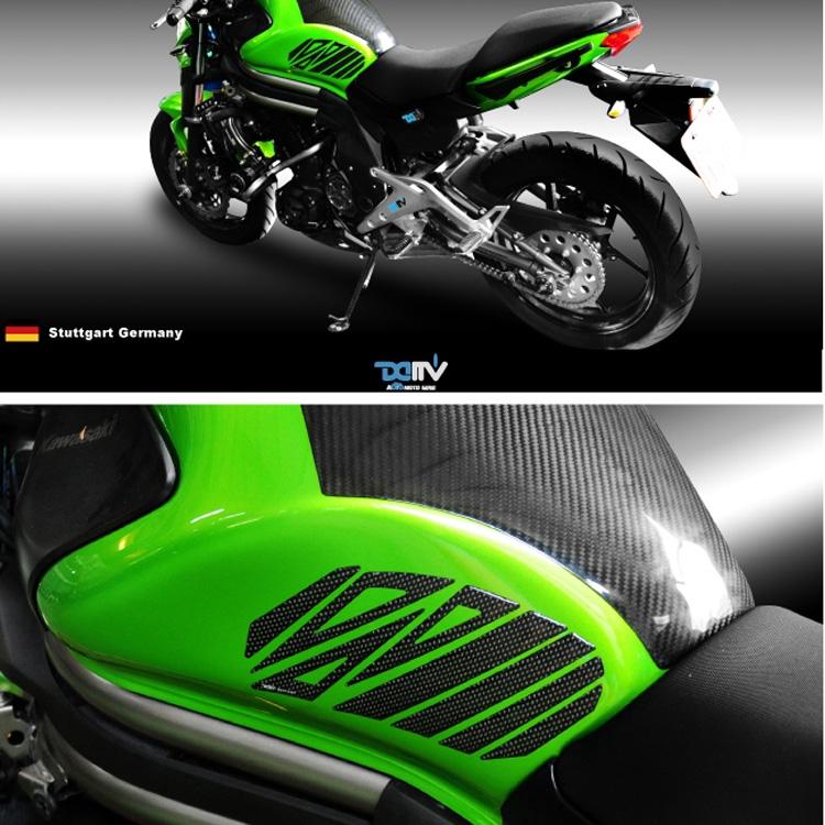 Nhãn dán sợi carbon dùng dán nắp bình xăng xe moto Kawasaki z900 Ninja 650 400