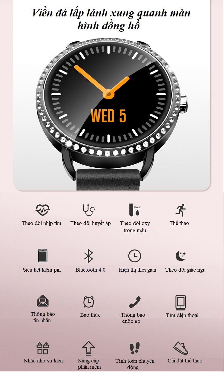 Đồng hồ theo dõi sức khỏe h7 (chống nước IP67