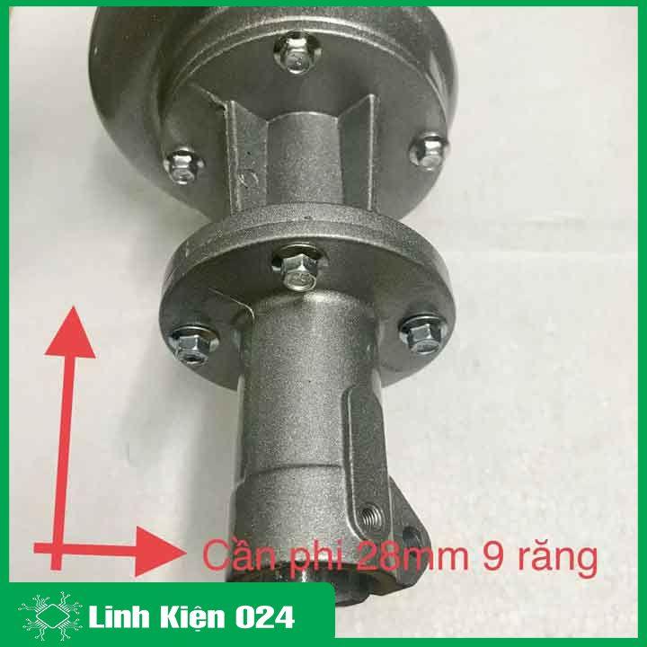 Đầu bơm liền lắp máy cắt cỏ phi 28mm- 9 răng