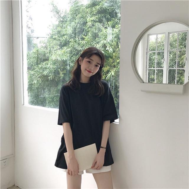 Áo thun trơn basic tay lỡ mẫu mới 2020