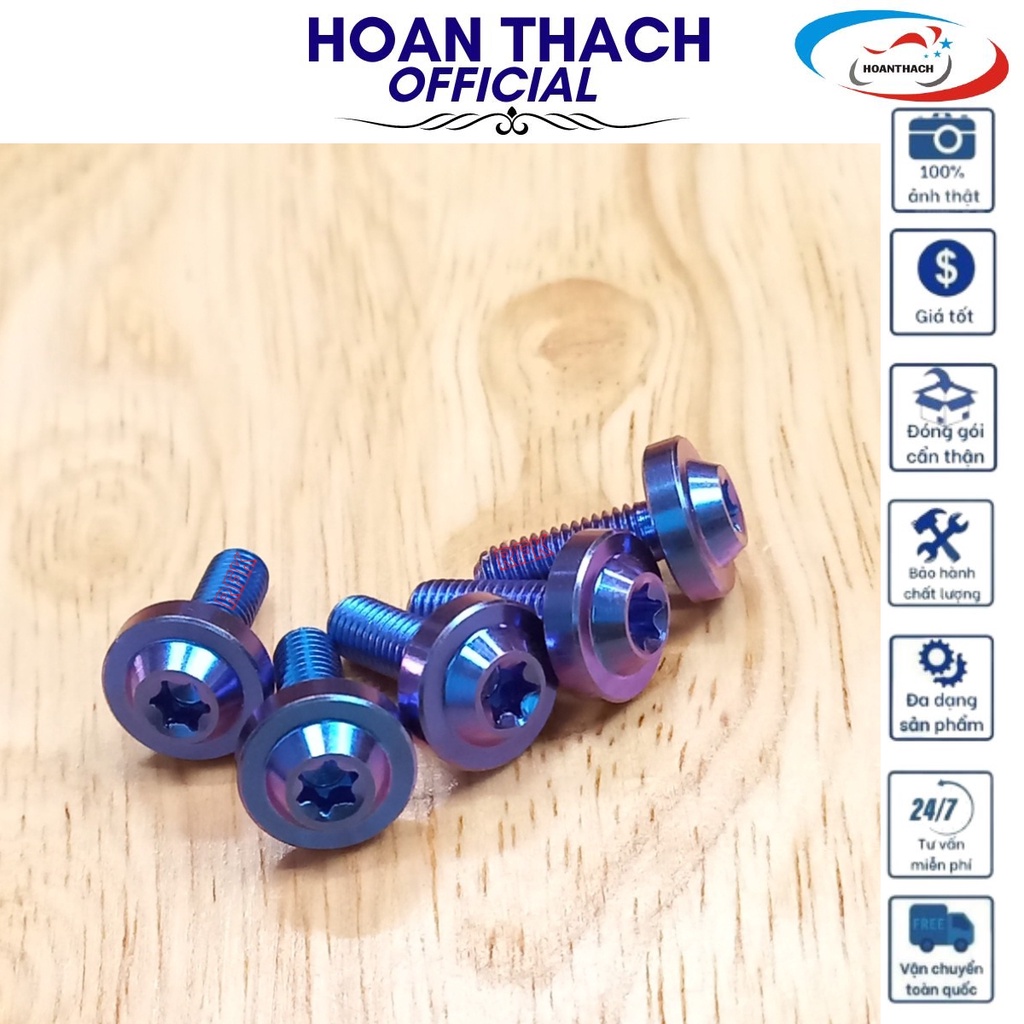 Ốc Titan Gr5 Đầu Dù 5L15 Tím Dùng cho nhiều dòng xe SP010344 (giá 1 con)