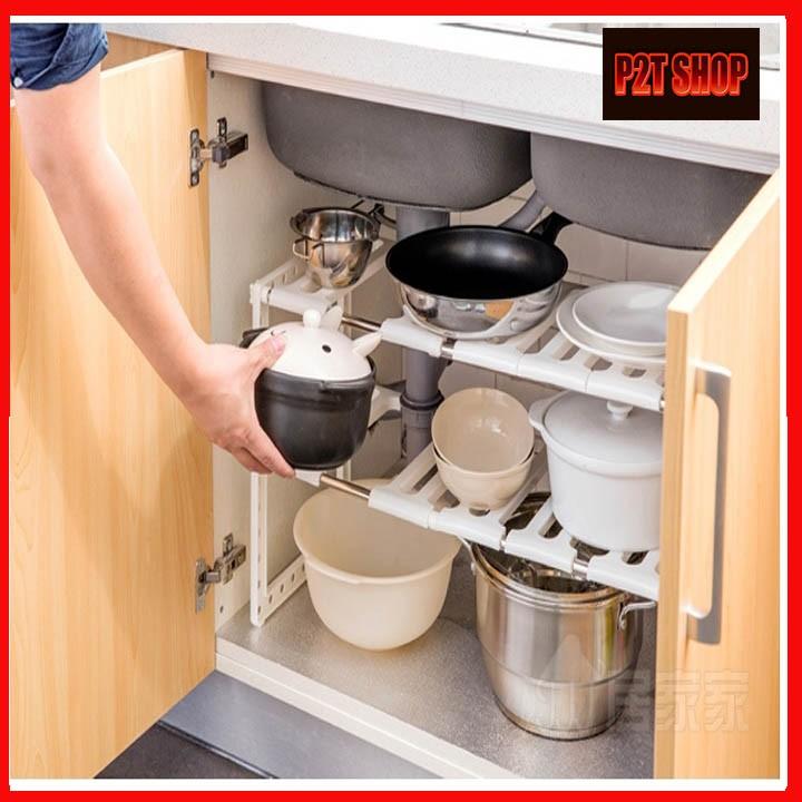 KỆ GẦM BẾP ĐỂ XONG NỒI DỤNG CỤ NHÀ BẾP ĐIỀU CHỈNH ĐỘ DÀI TÙY Ý