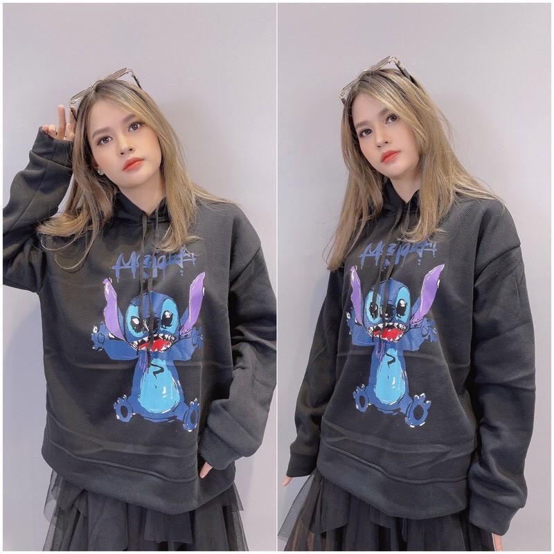 Áo hoodie nam nữ Stich Dáng Unisex Form Rộng Chất Nỉ Bông chống nắng tốt