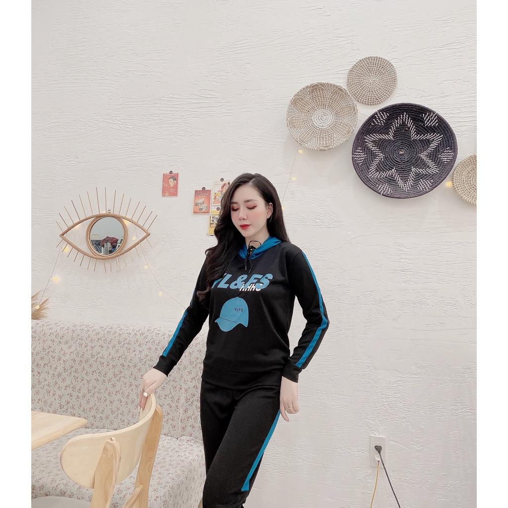 Sét đồ nữ đồ Bộ mặc nhà đẹp bigsize 44 - 70kg Đồ bộ nữ cotton quần dài Đồ bộ thun có túi Y co giãn 4 chiều KIMSHOP