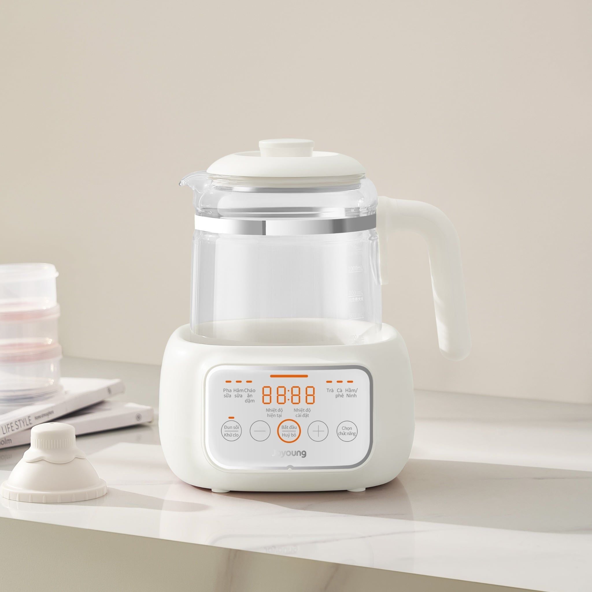 Máy đun nước pha sữa thông minh cho bé Joyoung JBM-530 Hàng Chính Hãng