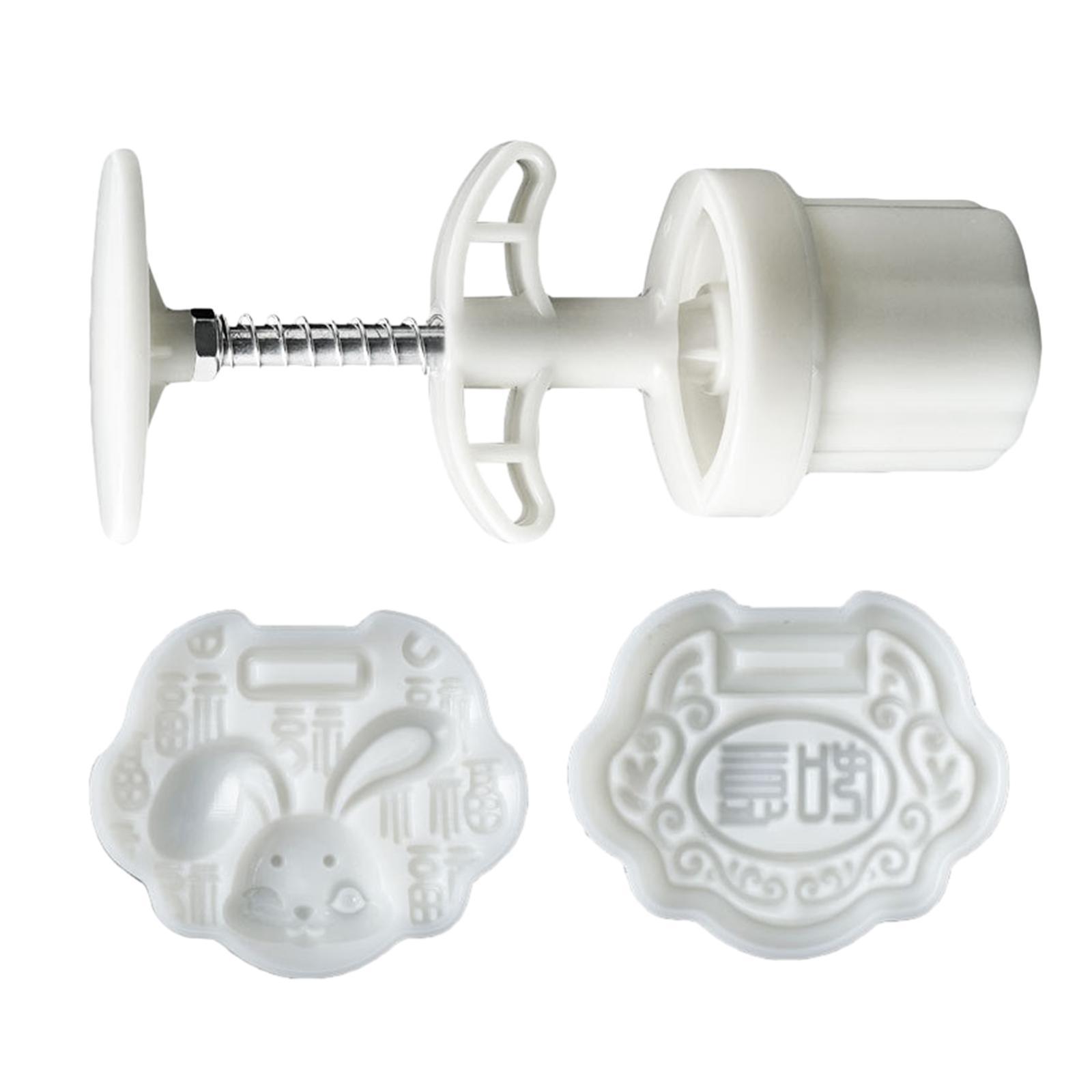 Moon Cake Maker Hand Press Cookie Stamps Pastry Tool for Dessert Cookie Cake