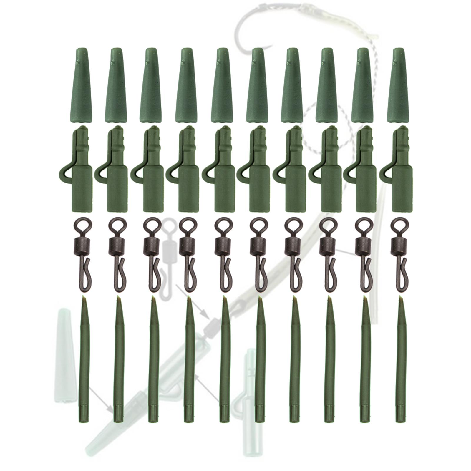 40-in-1 Carp Fishing Tackles Sea Fishing Rolling Swivels Terminal Tackle