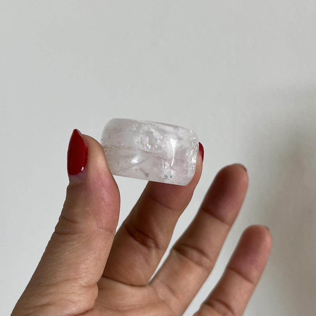 Nhẫn thạch trắng của Việt Nam nhiều kích thước Xưởng chế tác đá PTMN An An