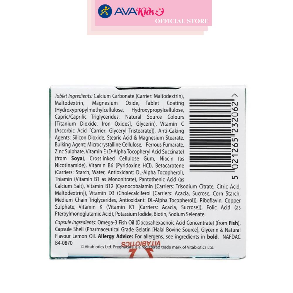 Viên uống Vitabiotics Pregnacare breast-feeding bổ sung vitamin và khoáng chất 84 viên