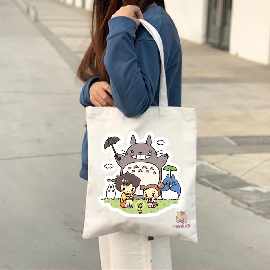Túi Tote in hình chủ đề Hàng xóm của tôi là Totoro