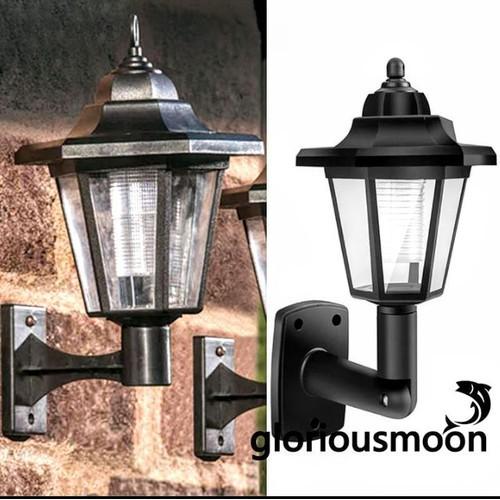 Bộ đèn tường cảm biến điện năng lượng mặt trời trạng trí cột mẫu mới siêu đẹp loại tốt