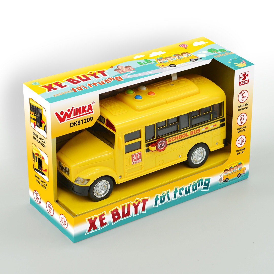 Đồ Chơi Duka: Xe Buýt Tới Trường (School Bus DK81209)