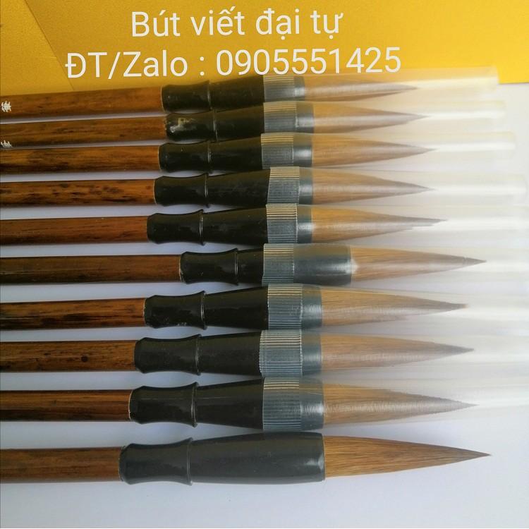 1 cây Bút lông viết đại tự lông sói. Nghiêng giấy bút mực viết thư pháp. Văn phòng tứ bảo