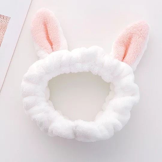Băng đô vải nhung turban, bờm cài tóc hình tai thỏ dễ thương và bắt mắt BD17