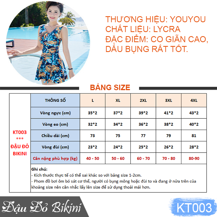 Bộ bơi trung niên dáng váy cộc tay, quần sooc đùi trong, màu sắc trang nhã phù hợp cho các mẹ & các bà, chất thun bơi Lycra dày đẹp | KT003