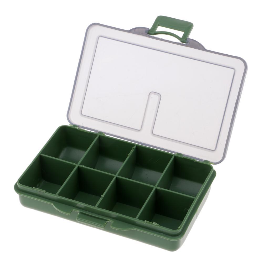 2 Pieces Carp Coarse Fishing Tackle Box Bit Complete Box System for Hooks Swivels Beads Spinners Tackle