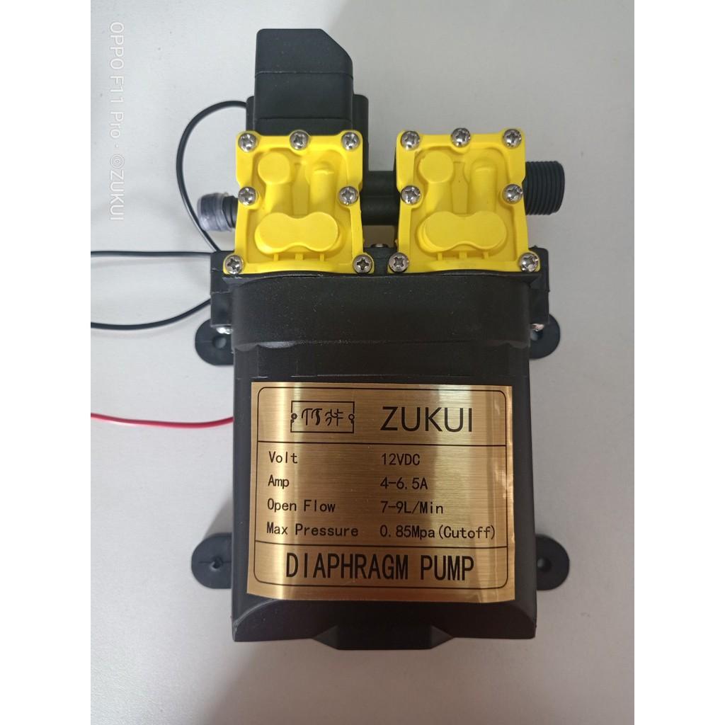 MÁY BƠM ĐÔI MINI 12V 150W ZUKUI -TĂNG ÁP LỰC NƯỚC, RỬA XE, TƯỚI LAN