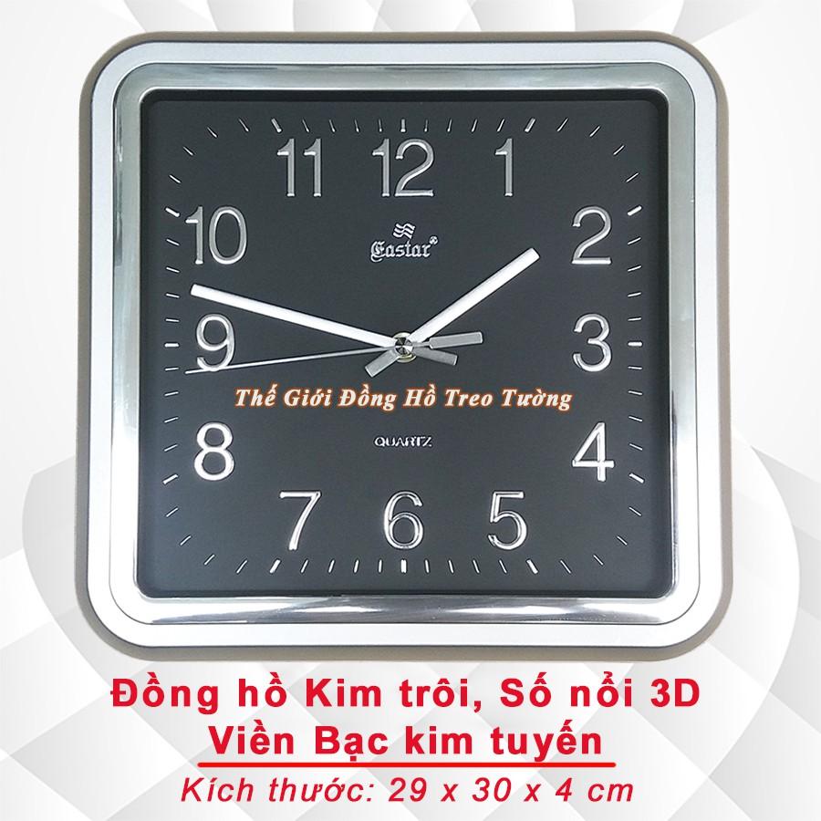 Đồng hồ Eastar Viền Bạc kim tuyến, Số nổi Ánh kim