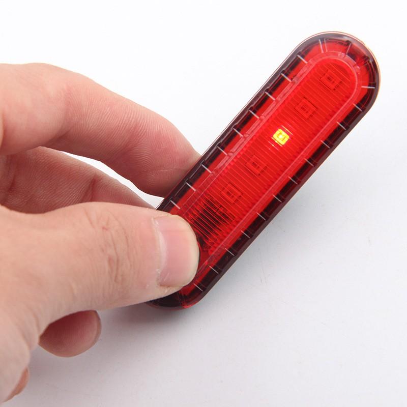 Đèn LED chiếu hậu MOSOWORLD màu đỏ sạc USB cho xe đạp
